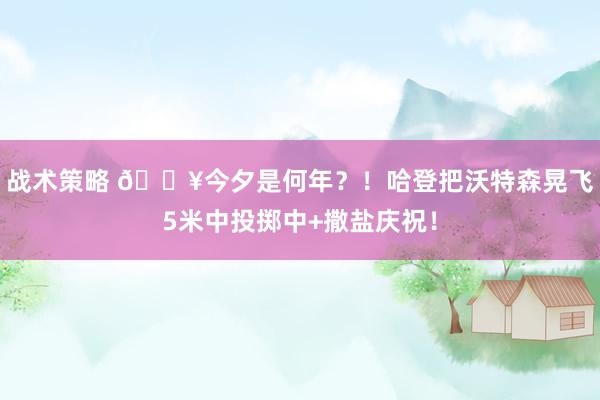 战术策略 💥今夕是何年？！哈登把沃特森晃飞5米中投掷中+撒盐庆祝！