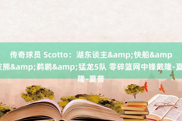 传奇球员 Scotto：湖东谈主&快船&灰熊&鹈鹕&猛龙5队 零碎篮网中锋戴隆-夏普